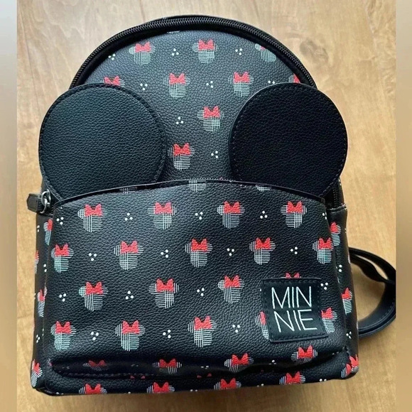 NWT Dani - Danielle Nicole x Disney Black Minnie Mouse Mini Backpack,Polka Dot - Picture 3 of 9